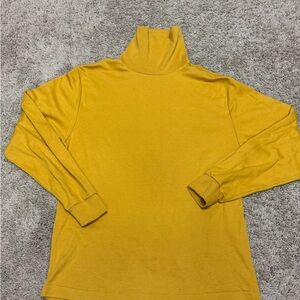Vintage Golden Yellow Turtleneck Top, Joan Harper, Size L